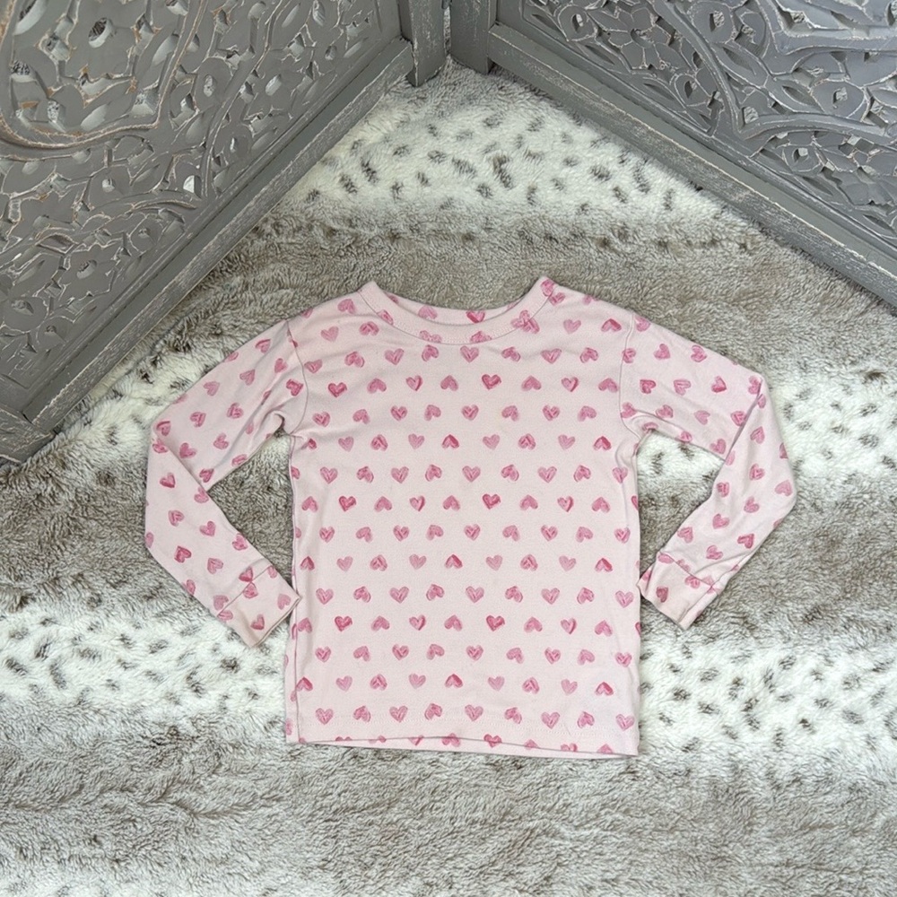 Baby GAP pink heart long sleeve shirt girls 3T pastel Lovecore girlhoodcore